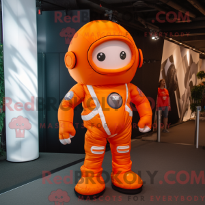 Orange Astronaut mascot...