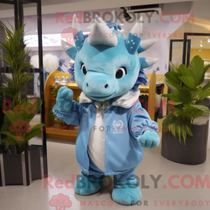 Sky Blue Triceratops...