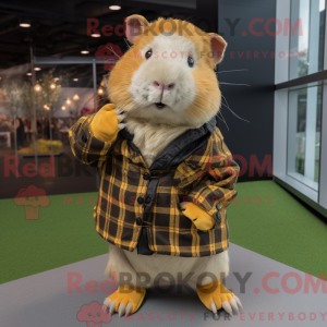 Gold Guinea Pig mascot...