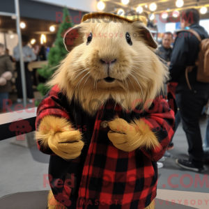 Gold Guinea Pig mascot...