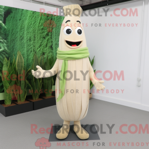 Beige Asparagus mascot...