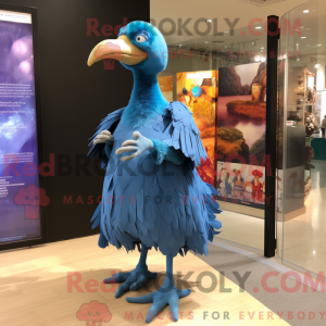 Blue Dodo Bird mascot...