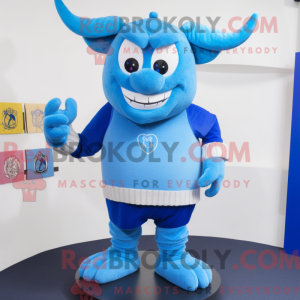 Blue Devil maskot kostume...