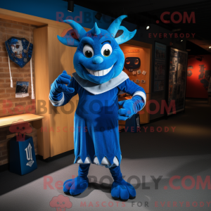 Blue Devil maskot kostume...