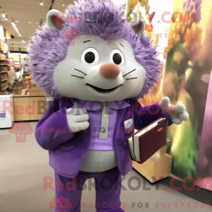 Lilla Hedgehog maskot...