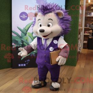 Purple Hedgehog mascot...
