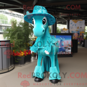 Turquoise paard...