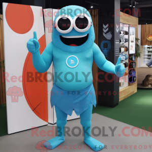 Costume mascotte de Cyclope...
