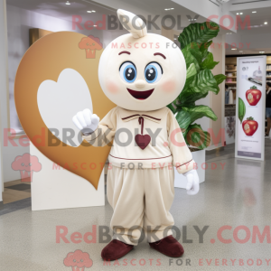Cream Plum maskot kostume...