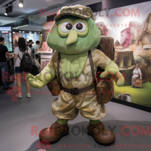 Olive Kraken mascot costume...