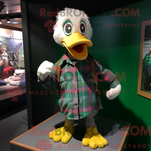 Green Muscovy Duck mascot...