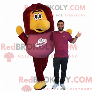 Maroon Paella mascot...