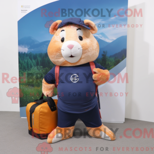 Navy marsvin maskot kostyme...
