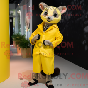 Lemon Yellow Civet mascot...