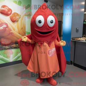 Red Ceviche mascot costume...