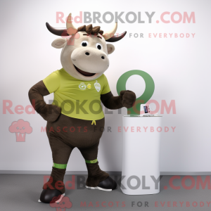 Olive Bull maskot kostume...