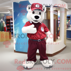 Maroon Ermine mascot...