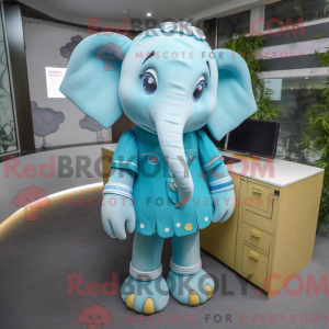 Cyan Elephant mascot...