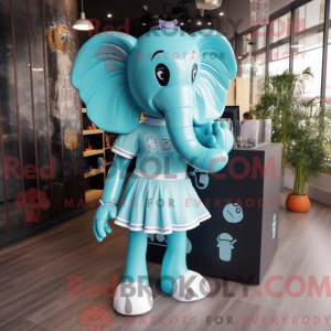 Cyan Elephant mascot...