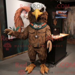 Rust Bald Eagle mascot...