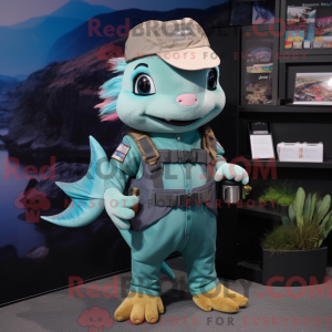 Disfraz de mascota Teal...
