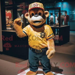 Gold Monkey mascot costume...