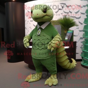 Green Pangolin mascot...