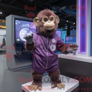 Purple Monkey maskot...