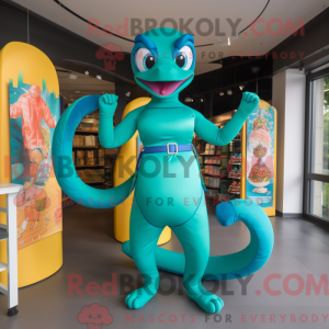 Turquoise Snake mascot...