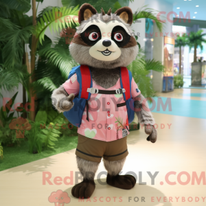 Raccoon mascot costume...