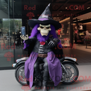 Purple Witch S Hat mascot...