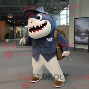 Navy Megalodon mascot...