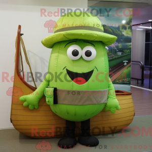 Postava maskota Lime Green...