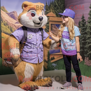 Lavender Marmot mascot...