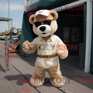 Creme Teddy Bear maskot...