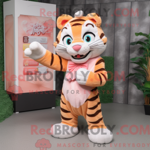 Peach Tiger mascot costume...