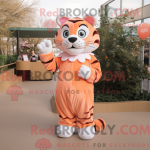 Peach Tiger mascot costume...