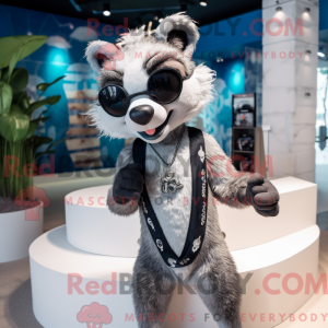 Silver Civet mascot costume...