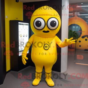 Yellow Cyclops mascot...