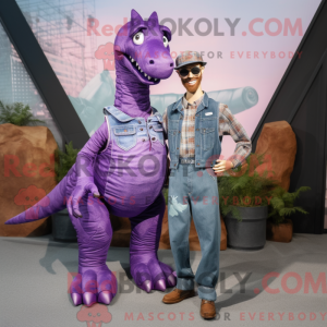 Lilla Brachiosaurus maskot...