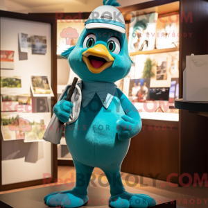 Teal Dove Maskottchen...