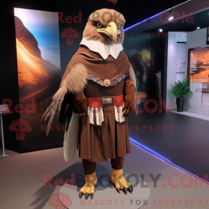 Brown Eagle mascot costume...