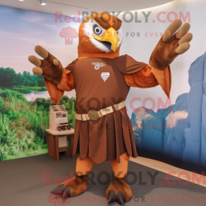Brown Eagle mascot costume...