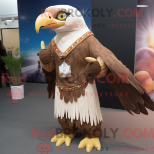 Brown Eagle maskot kostume...