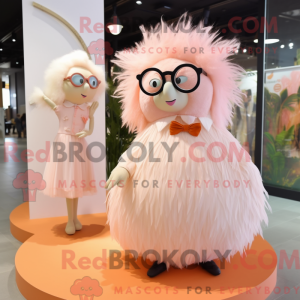 Peach Porcupine mascot...
