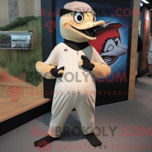 Beige Woodpecker mascot...