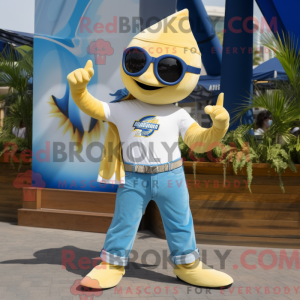 Gold Swordfish mascot...