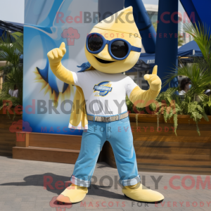 Gold Swordfish maskot...