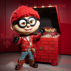 Red Treasure Chest máscara...