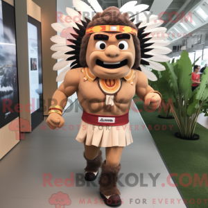 Tan Chief-maskotdraktfigur...